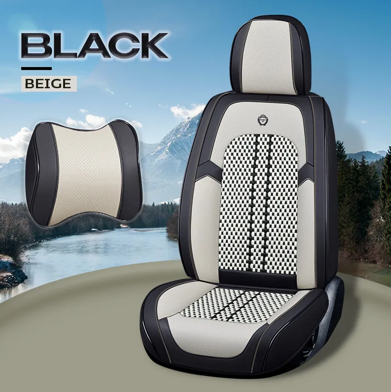 Ensemble complet de housses en cuir imperméable et respirant pour voitures